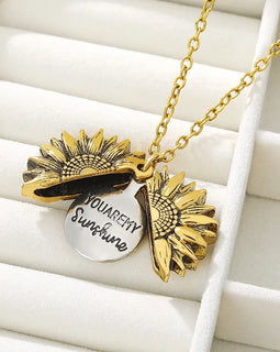 Sunflower Pendant Necklace