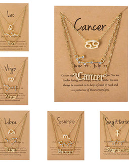 Zodiac Sign Pendant Necklace