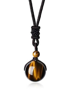 Tiger Eye Stone Pendant Necklace